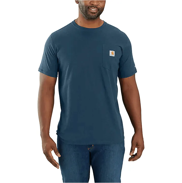 104616 - Carhartt force® relaxed fit midweight short-sleeve pocket t-shirt - Light Huron Heather