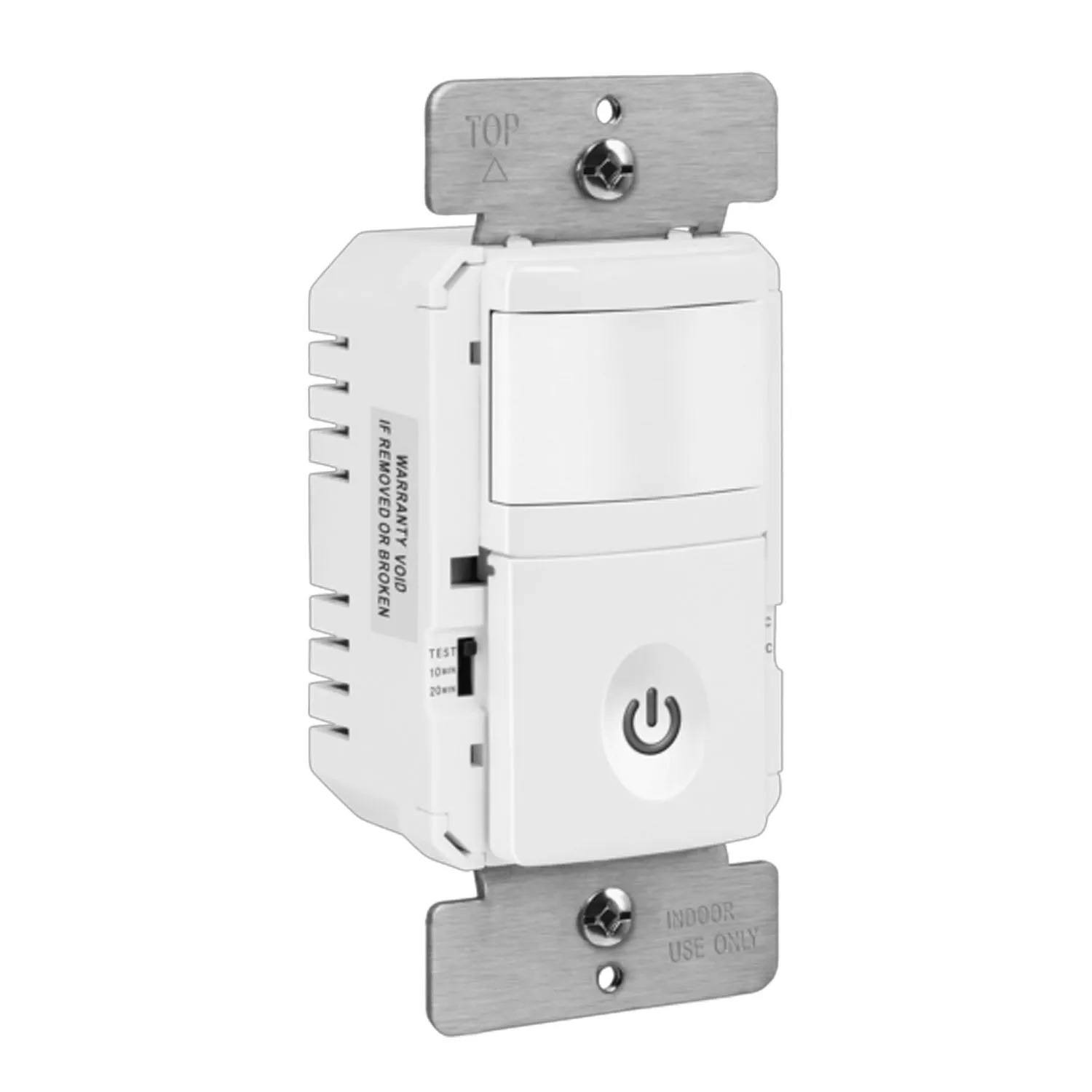 120V Occupancy/Vacancy Motion Sensor Light Switch Single Pole White