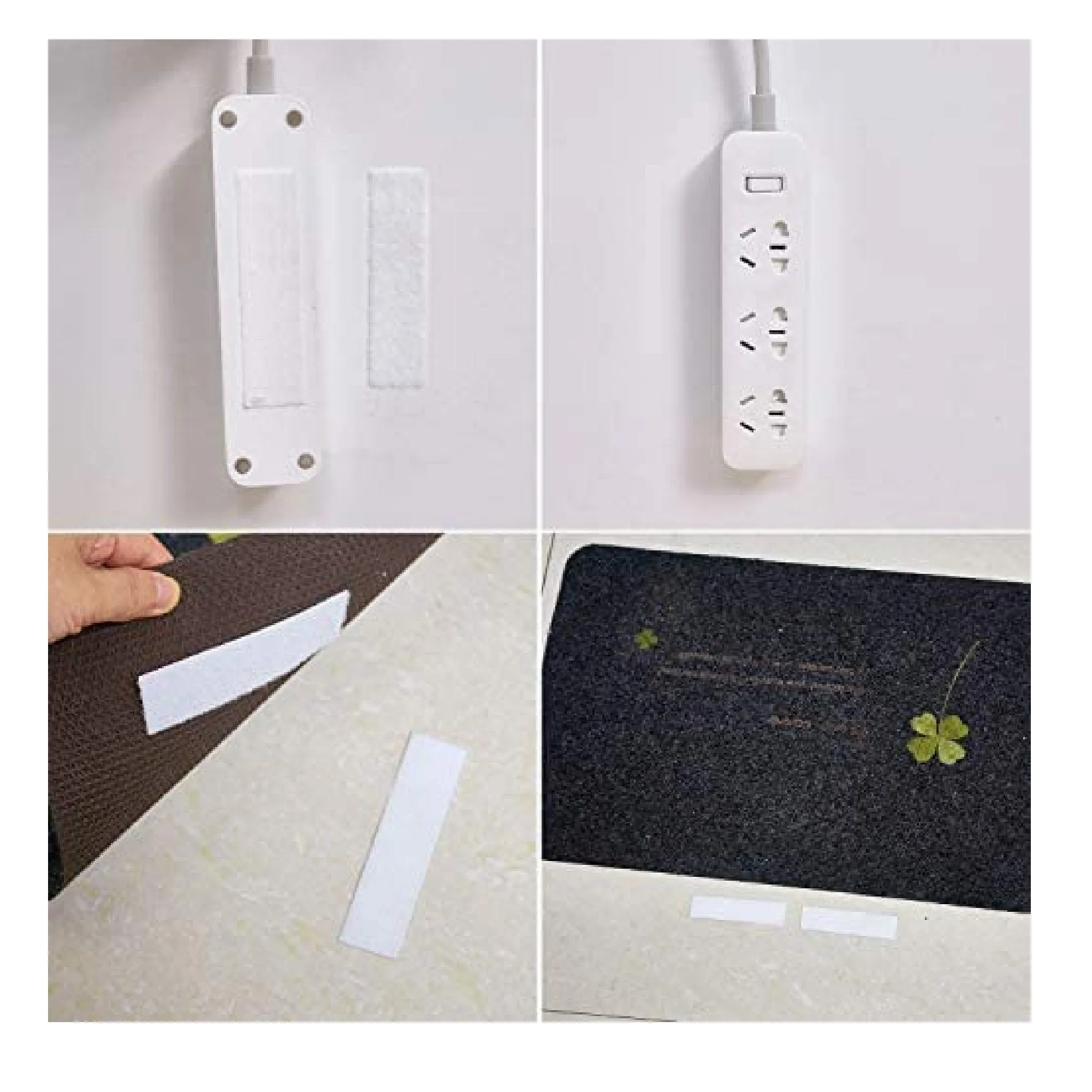 15 Sets Of 1" x 4" Velcro Strips With Adhesive | Strong Adhesive Interlock Mounting Tape For Home or Office Use