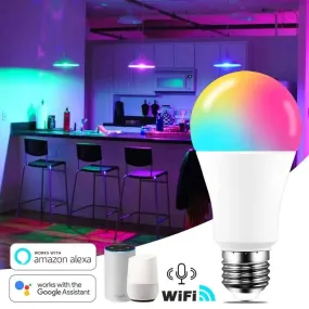 15W WiFi Smart Light Bulb - Voice-Controlled