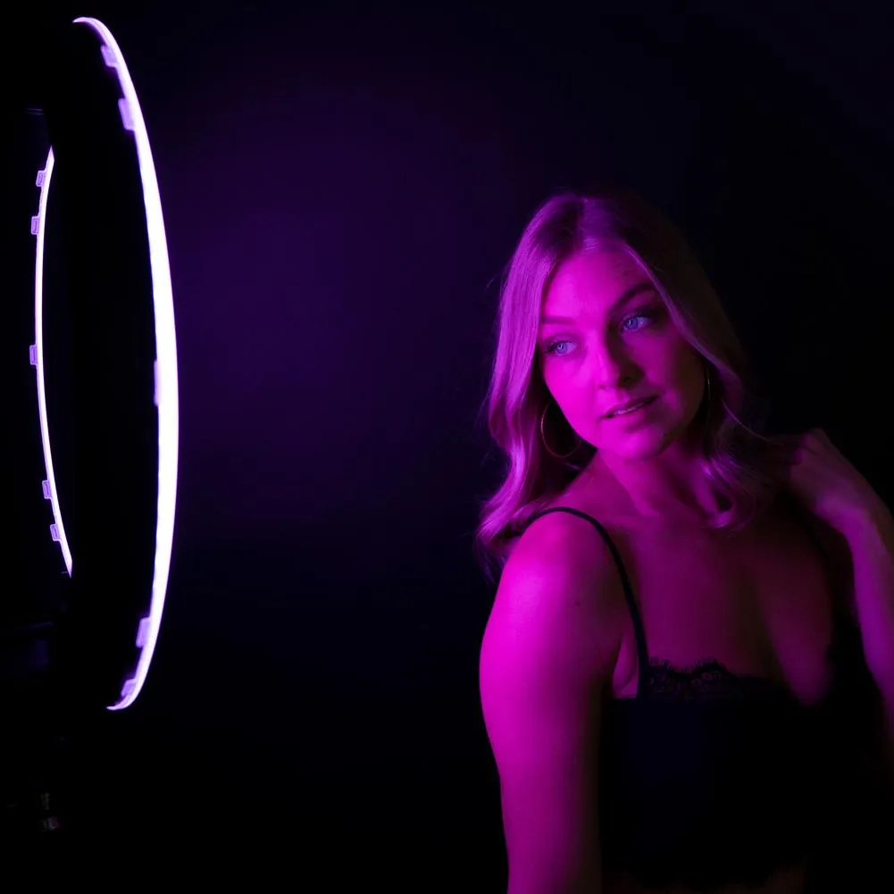 19" LED RGB Rainbow Ring Light - 'Unicorn'
