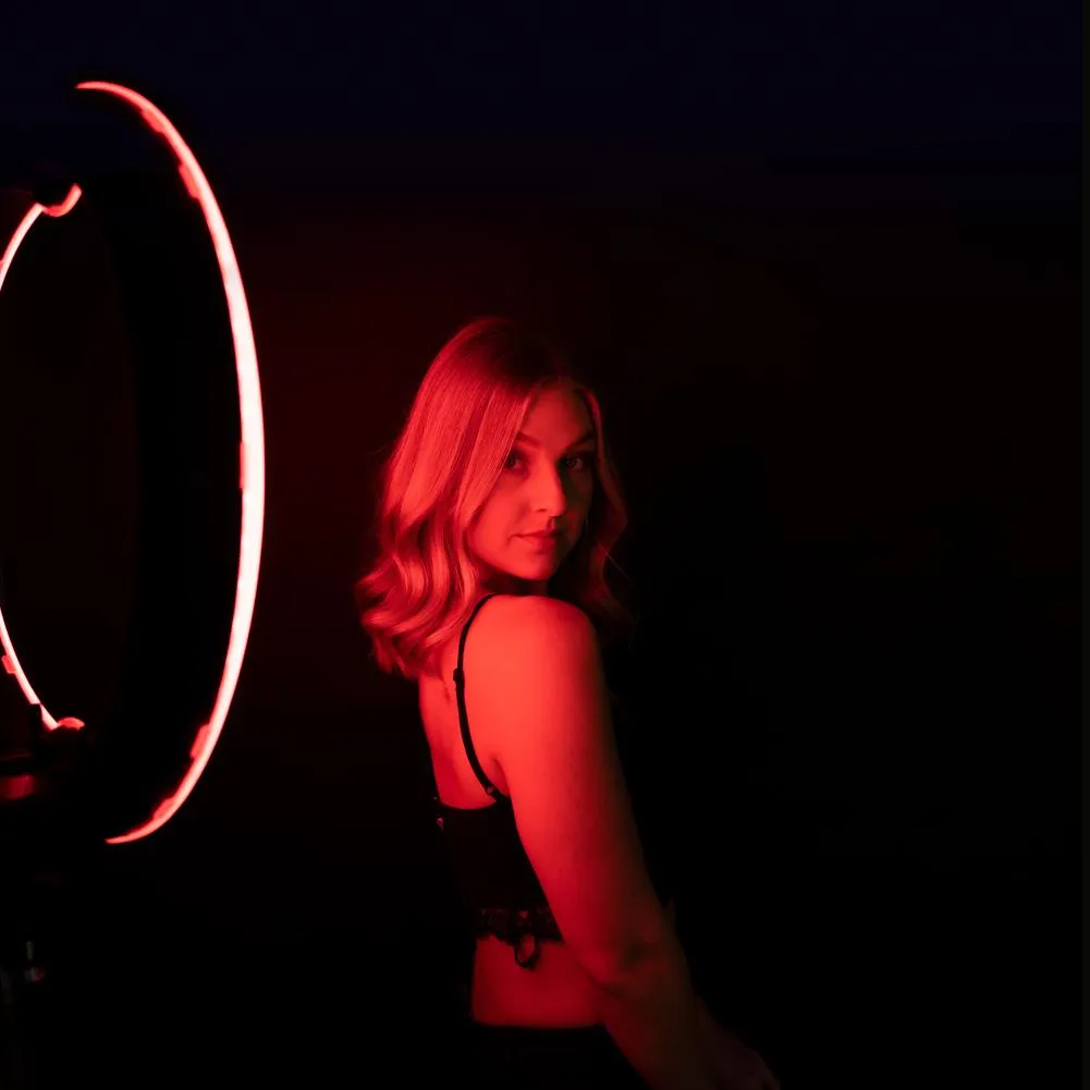 19" LED RGB Rainbow Ring Light - 'Unicorn'