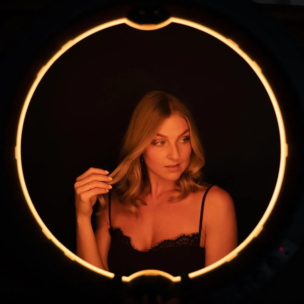 19" LED RGB Rainbow Ring Light - 'Unicorn'