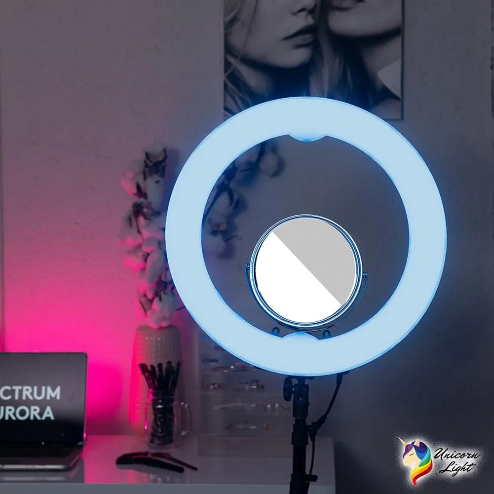 19" LED RGB Rainbow Ring Light - 'Unicorn'