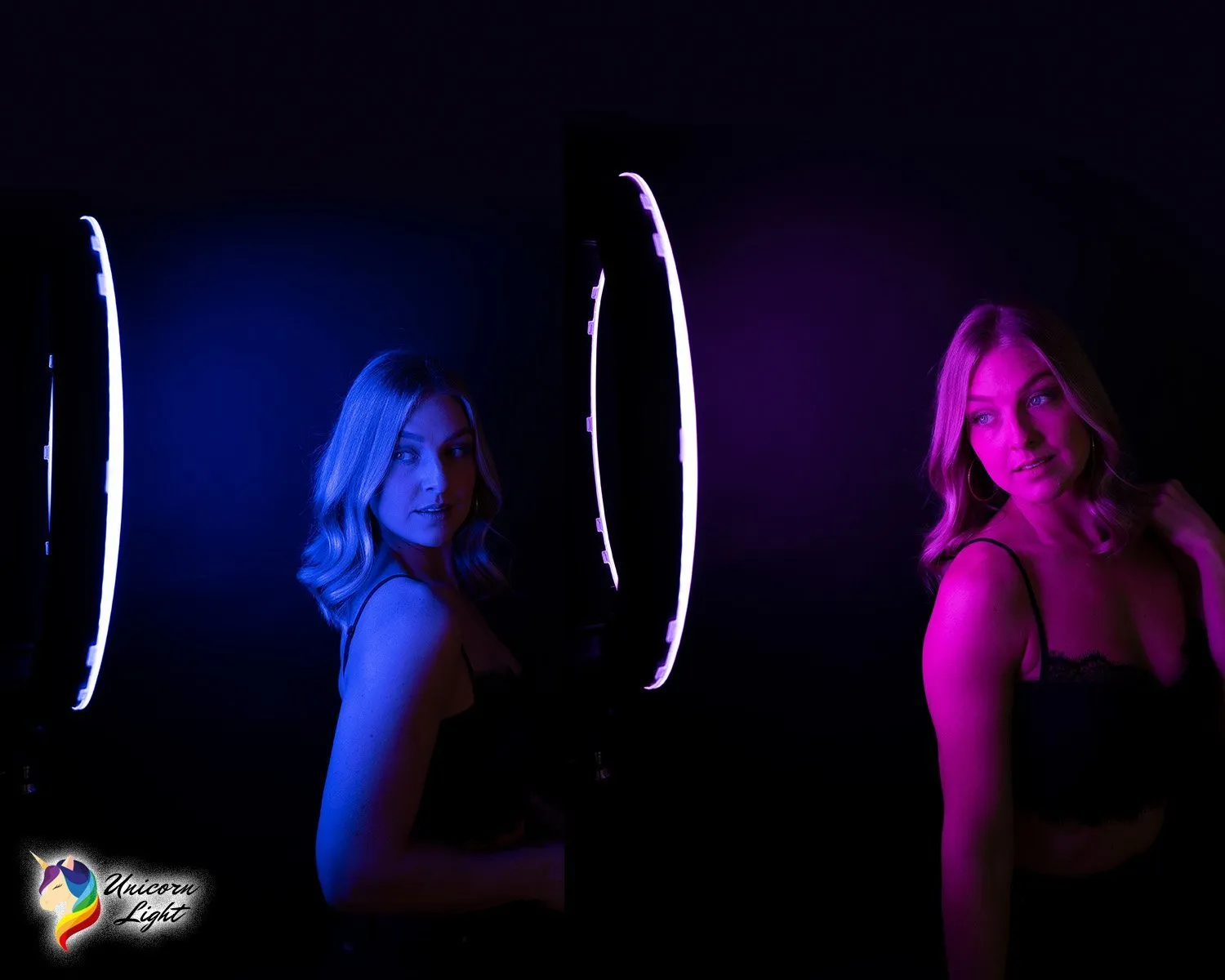19" LED RGB Rainbow Ring Light - 'Unicorn'