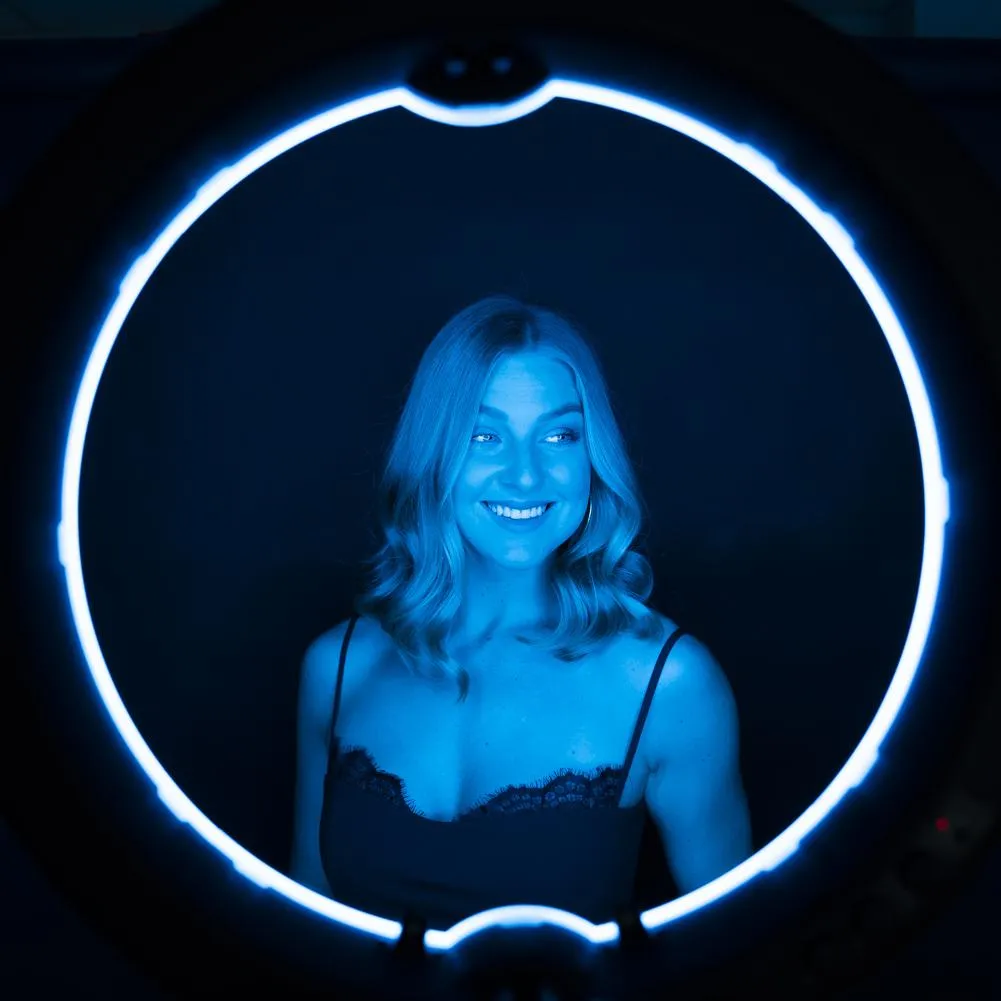 19" LED RGB Rainbow Ring Light - 'Unicorn'