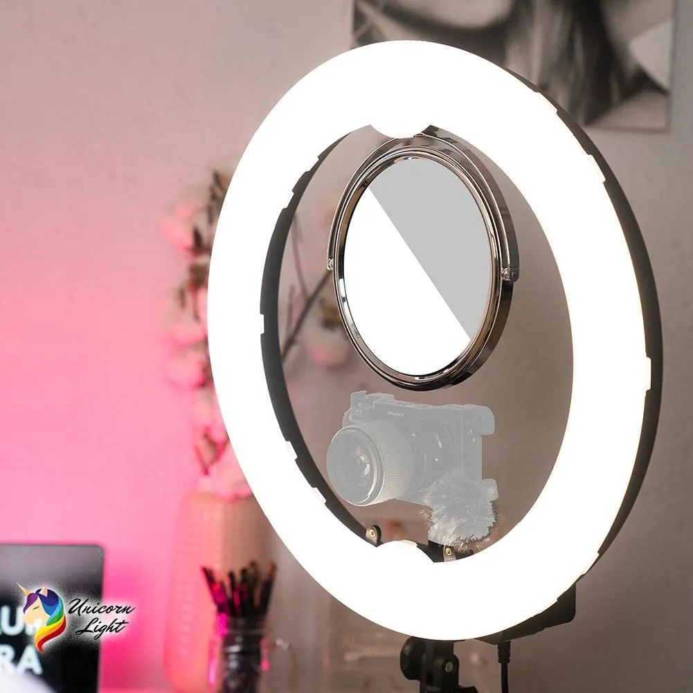 19" LED RGB Rainbow Ring Light - 'Unicorn'