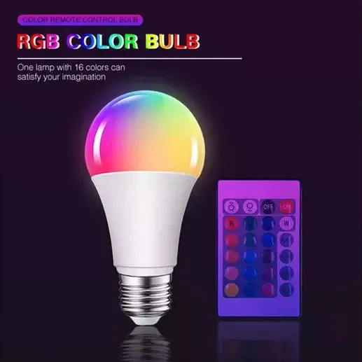 2-Pack: Smart Home Multi-Color LED A19 Bulb 5W