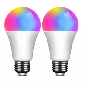 2-Pack: Smart Home Multi-Color LED A19 Bulb 5W