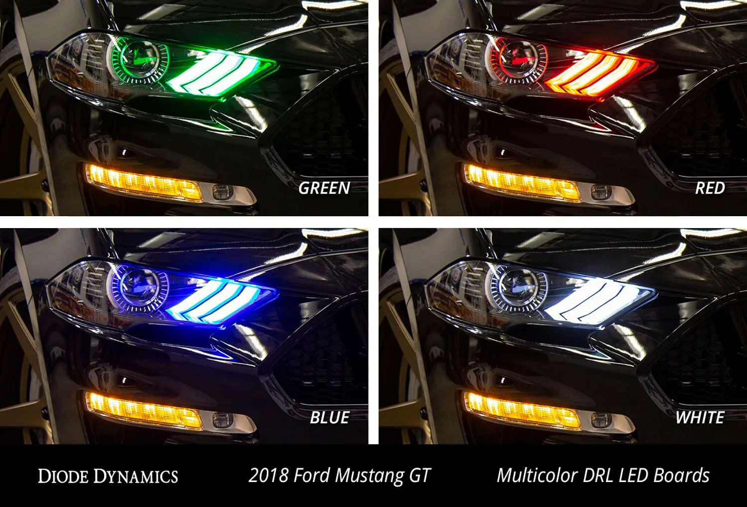 2018-2021 Ford Mustang Multicolor DRL LED Boards