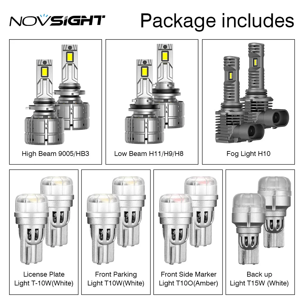 2021-2022 Ford F-150 Exterior Interior LED Lights Bulbs  Headlights Signal Lights Bundle