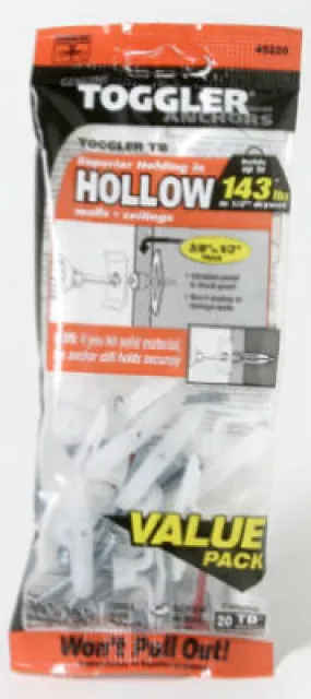 20PK 3/8-1/2 TB Anchor