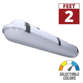 2ft Vapor Proof LED Light with Motion Sensor, 20 Watts 2500 Lumens, 30K/40K/50K, 120/347V