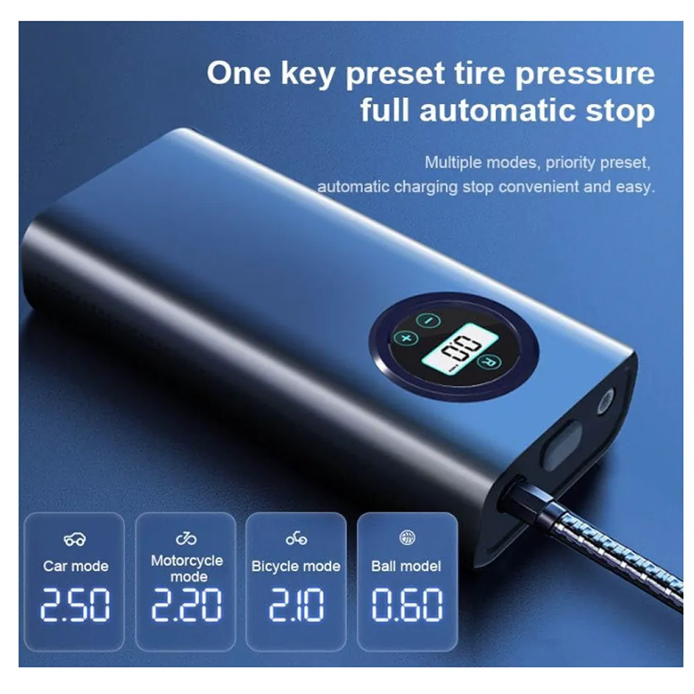 3600Mah Multi-Application Automate Cordless Tire Inflator