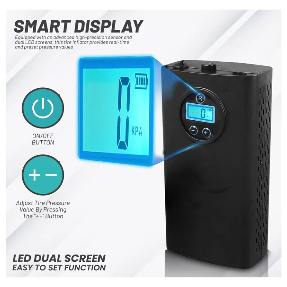 3600Mah Multi-Application Automate Cordless Tire Inflator