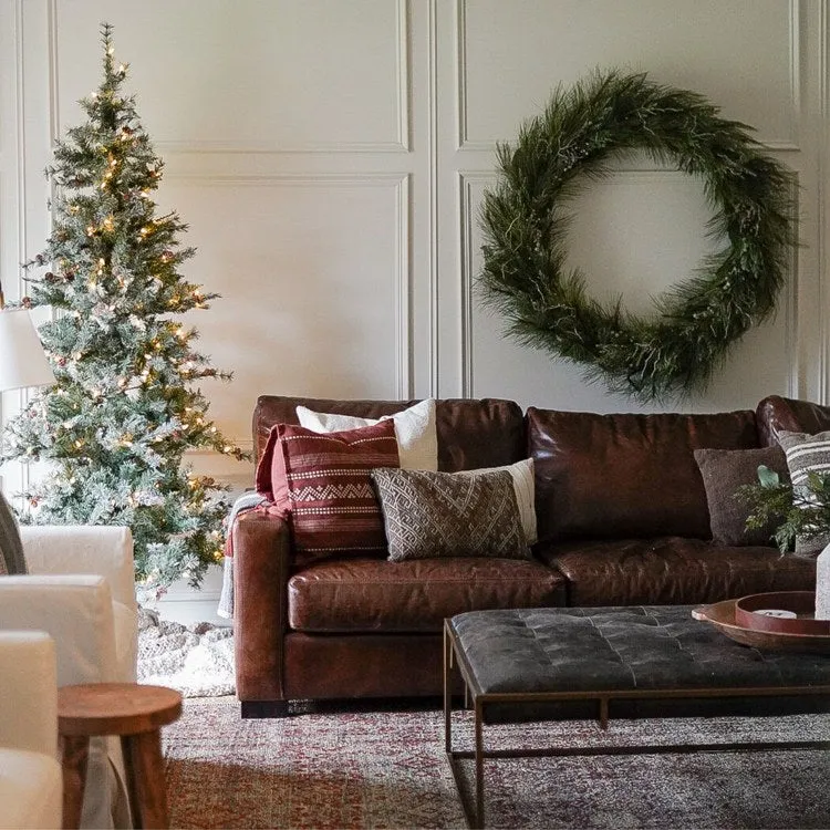 6.5-Ft. Buffalo Fir Slim Artificial Christmas Tree with Smart String Lights