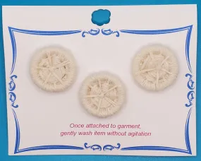 AB109 Alpaca Cream Wheel Button Set