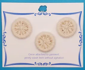 AB117 Alpaca Cream Wheel 3 Button Set