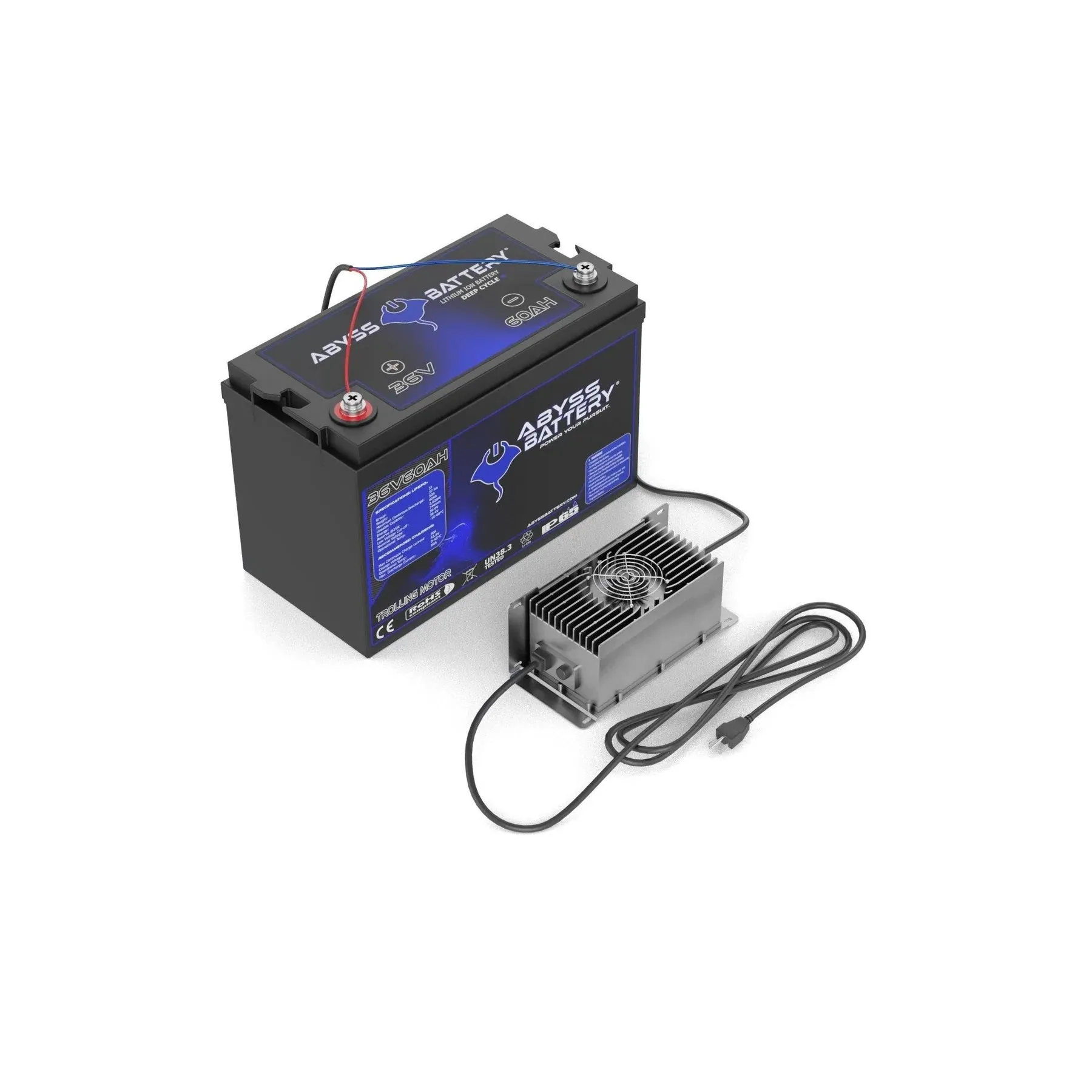 Abyss® 36V 60Ah Trolling Motor Lithium Battery Kit