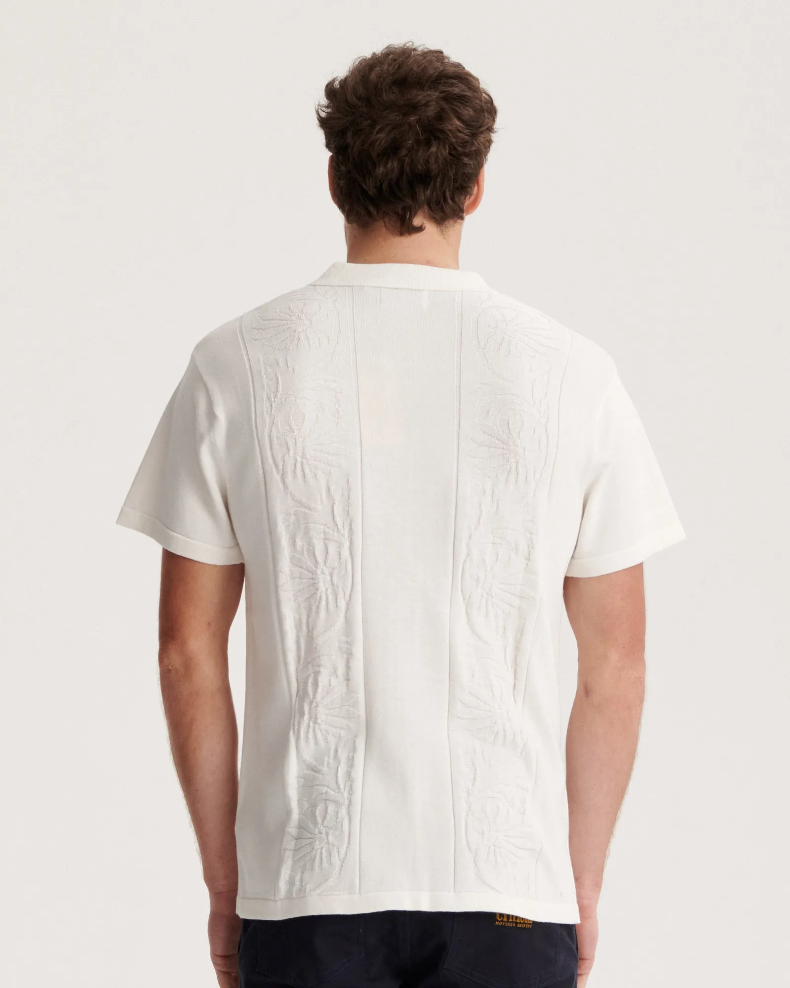 Access Knit Shirt - Off White