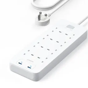 Anker 342 Power Strip with 8 AC Outlets & 2 USB Ports (12W Extension) - A9182