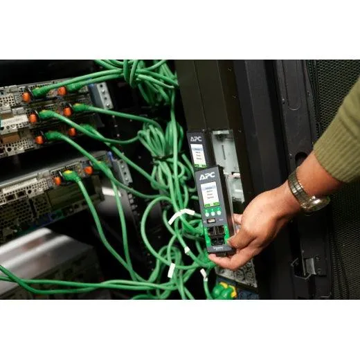APC APC NetShelter Rack PDU Advanced | Switched Metered Outlet | 11.5kW | 3PH | 415V | 20A | 520P6 | 48 Outlet (APDU10250SM)