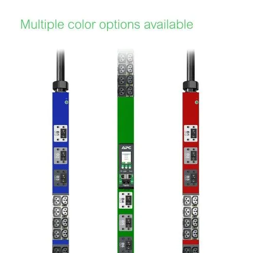 APC APC NetShelter Rack PDU Advanced | Switched Metered Outlet | 11.5kW | 3PH | 415V | 20A | 520P6 | 48 Outlet (APDU10250SM)
