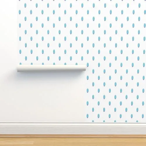 Aqua Blue and Hot Pink Classic Mini Size Surfboards Wallpaper
