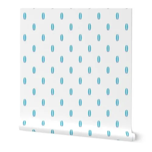 Aqua Blue and Pink Classic Mini Size Surfboards Wallpaper