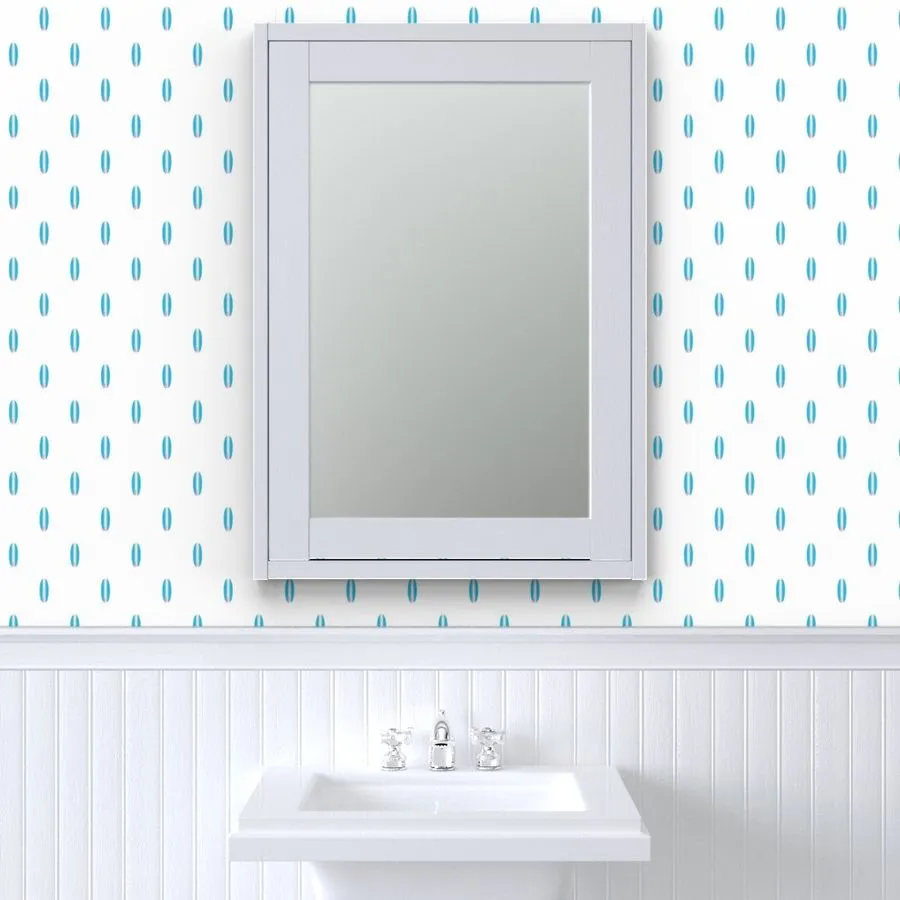 Aqua Blue and Pink Classic Mini Size Surfboards Wallpaper