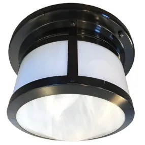 Arroyo Craftsman - Flush Mount Ceiling Light, Stained Milk Glass