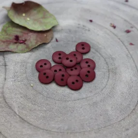 Atelier Brunette - Classic Matte Buttons - Amarante 10mm