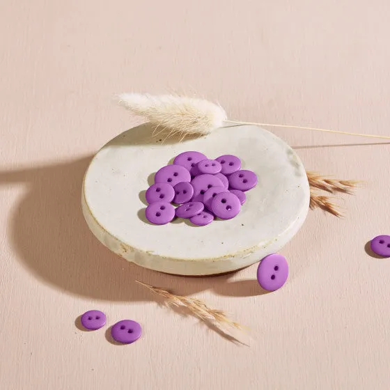 Atelier Brunette - Classic Matte Buttons - Bubble Gum 10mm