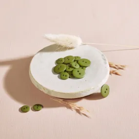 Atelier Brunette - Classic Matte Buttons - Matcha Leaf 12mm
