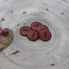 Atelier Brunette - Classic Matte Buttons - Rust 15mm