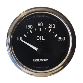 AutoMeter 201018 GAUGE; OIL TEMP; 2 1/16in.; 100-250deg.F; ELECTRIC; COBRA