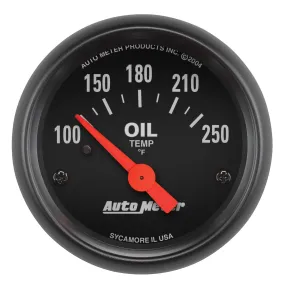 AutoMeter 2638 GAUGE; OIL TEMP; 2 1/16in.; 100-250deg.F; ELECTRIC; Z-SERIES