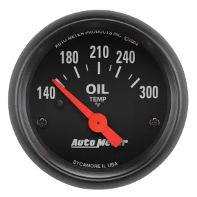 AutoMeter 2639 GAUGE; OIL TEMP; 2 1/16in.; 140-300deg.F; ELECTRIC; Z-SERIES