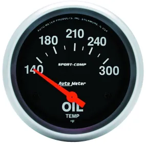 AutoMeter 3543 GAUGE; OIL TEMP; 2 5/8in.; 140-300deg.F; ELECTRIC; SPORT-COMP