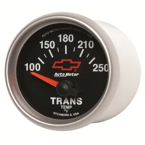 AutoMeter 3649-00406 GAUGE; TRANSMISSION TEMP; 2 1/16in.; 100-250deg.F; ELECTRIC; CHEVY RED BOWTIE; B
