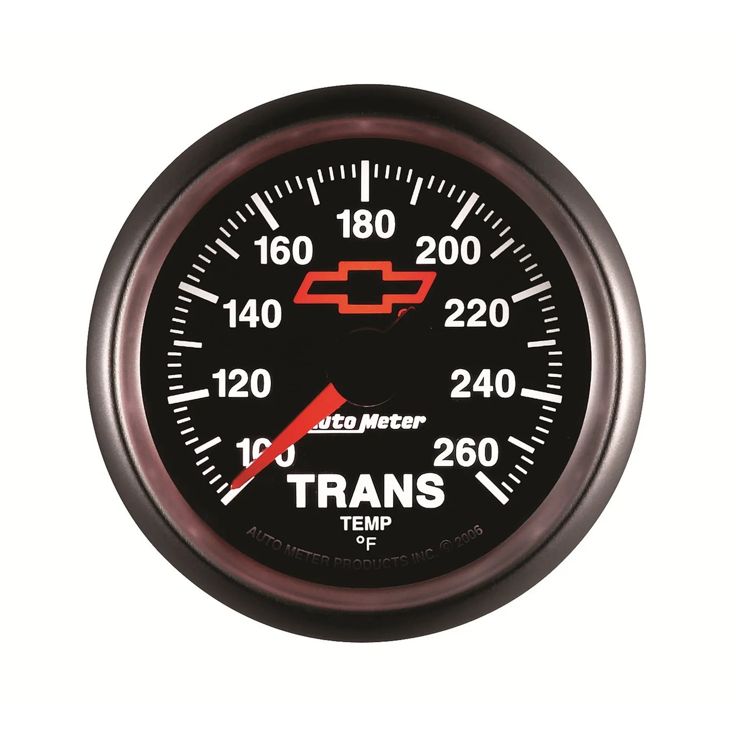 AutoMeter 3657-00406 GAUGE; TRANS. TEMP; 2 1/16in.; 100-260deg.F; DIGITAL STEPPER MOTOR; CHEVY RED BO