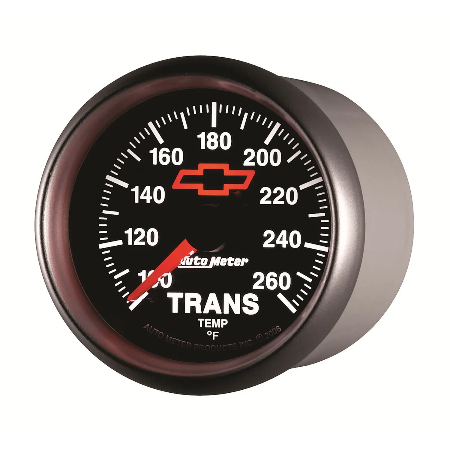 AutoMeter 3657-00406 GAUGE; TRANS. TEMP; 2 1/16in.; 100-260deg.F; DIGITAL STEPPER MOTOR; CHEVY RED BO