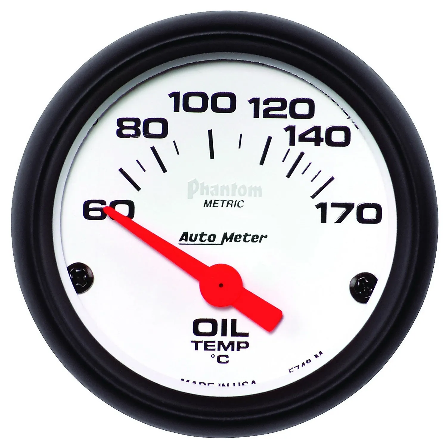 AutoMeter 5748-M GAUGE; OIL TEMP; 2 1/16in.; 60-170deg.F; ELECTRIC; PHANTOM