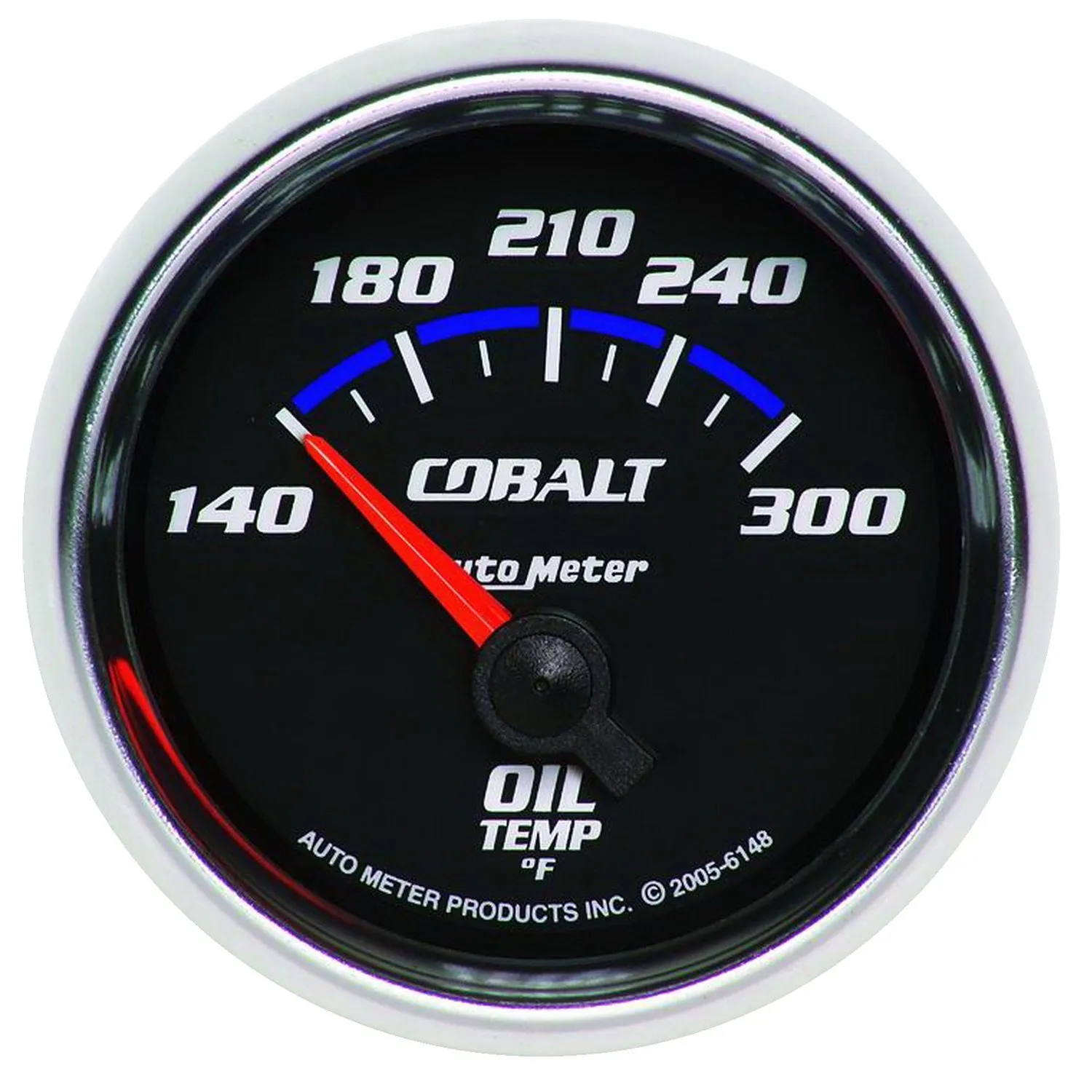 AutoMeter 6148 GAUGE; OIL TEMP; 2 1/16in.; 140-300deg.F; ELECTRIC; COBALT