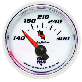 AutoMeter 7148 GAUGE; OIL TEMP; 2 1/16in.; 140-300deg.F; ELECTRIC; C2