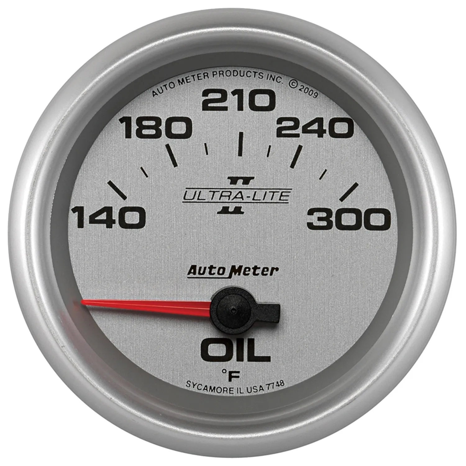 AutoMeter 7748 GAUGE; OIL TEMP; 2 5/8in.; 140-300deg.F; ELECTRIC; ULTRA-LITE II