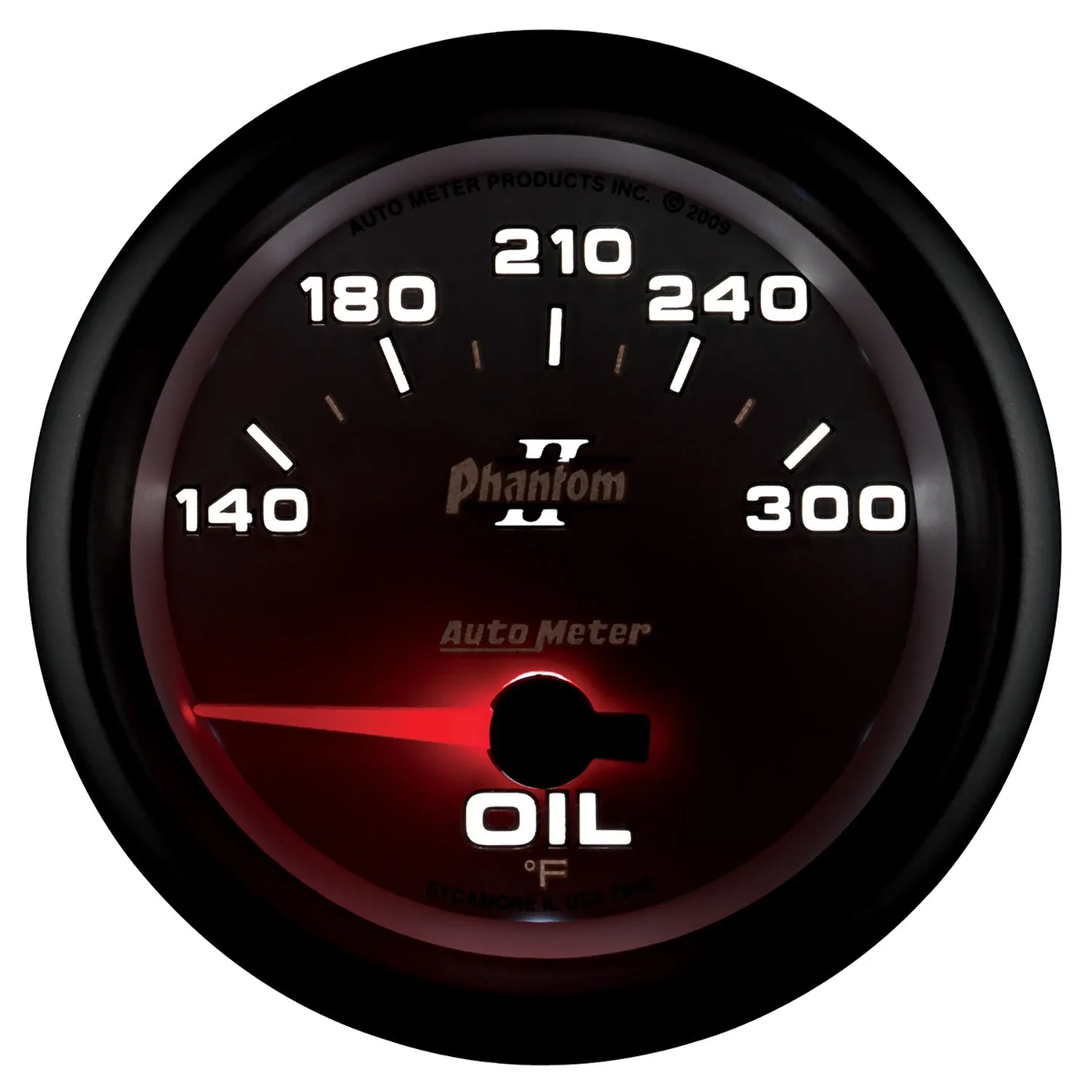AutoMeter 7848 GAUGE; OIL TEMP; 2 5/8in.; 140-300deg.F; ELECTRIC; PHANTOM II