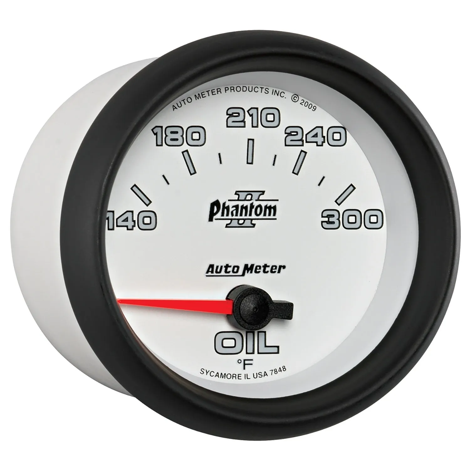 AutoMeter 7848 GAUGE; OIL TEMP; 2 5/8in.; 140-300deg.F; ELECTRIC; PHANTOM II