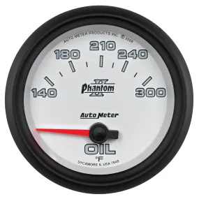 AutoMeter 7848 GAUGE; OIL TEMP; 2 5/8in.; 140-300deg.F; ELECTRIC; PHANTOM II