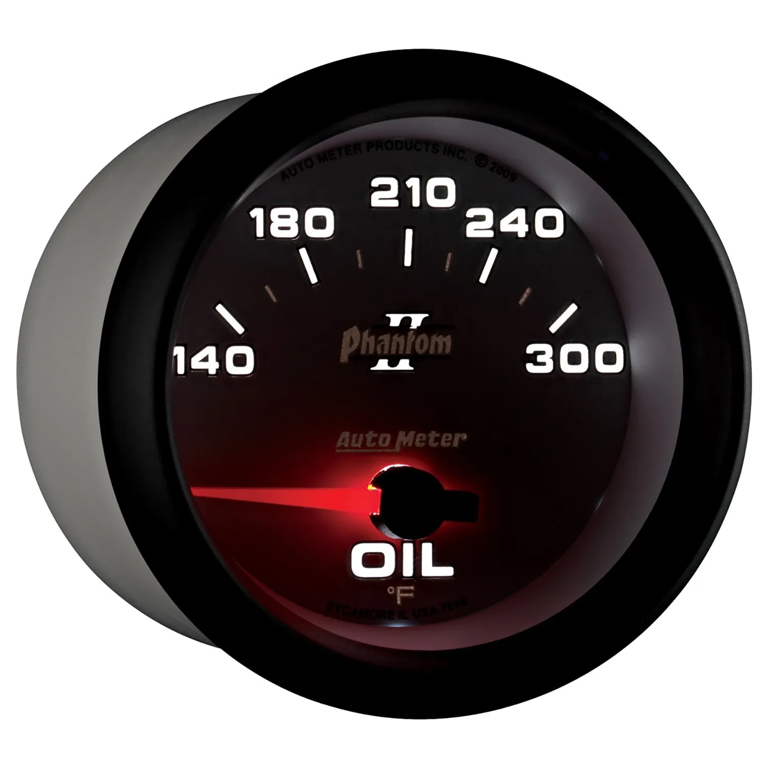 AutoMeter 7848 GAUGE; OIL TEMP; 2 5/8in.; 140-300deg.F; ELECTRIC; PHANTOM II